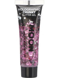 Moon Glitter Holographic Chunky Glitter Gel,Pink 1
