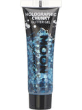 Moon Glitter Holographic Chunky Glitter Gel, Blue 1