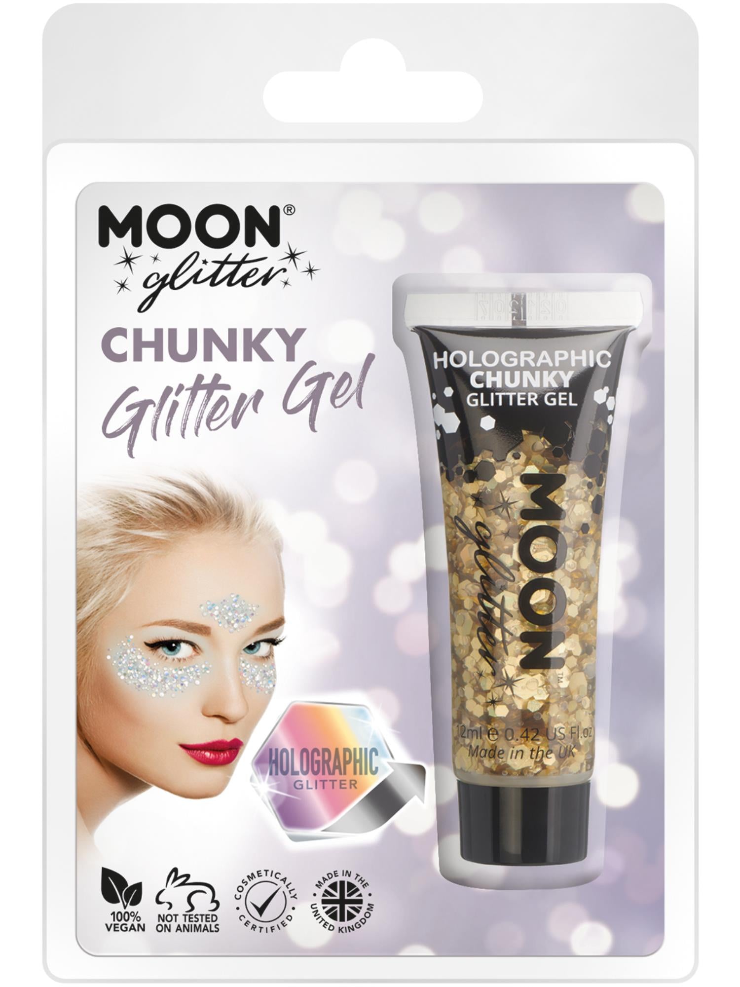Moon Glitter Holographic Chunky Glitter Gel 1