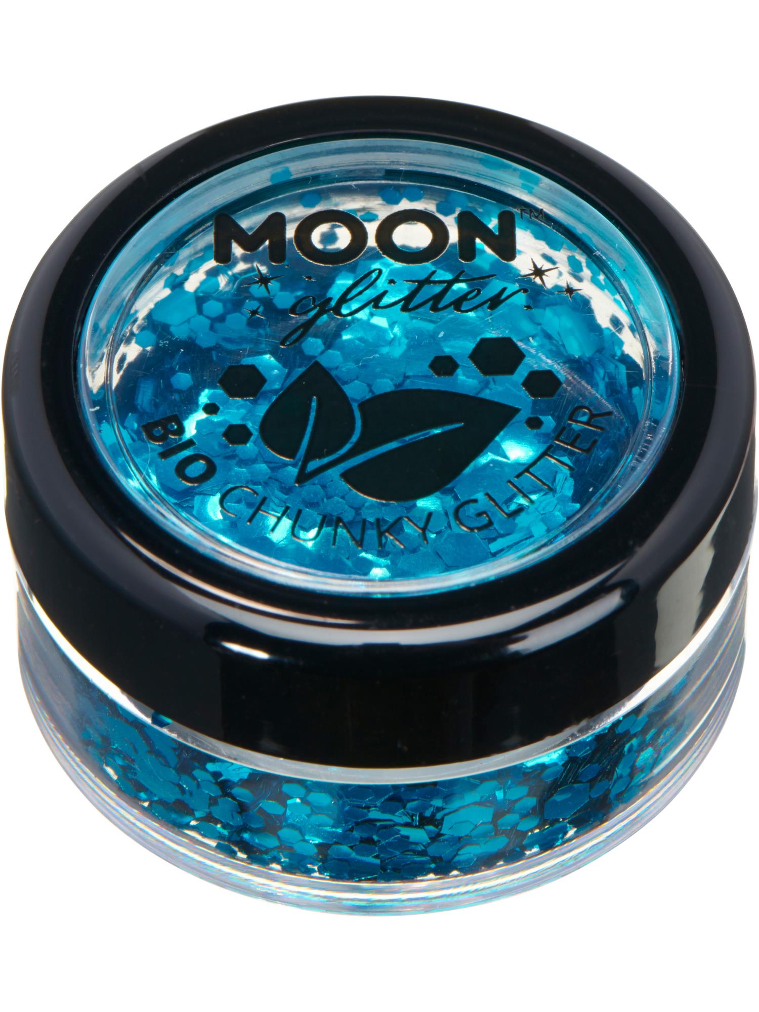 Moon Glitter Bio Chunky Glitter, Blue 1