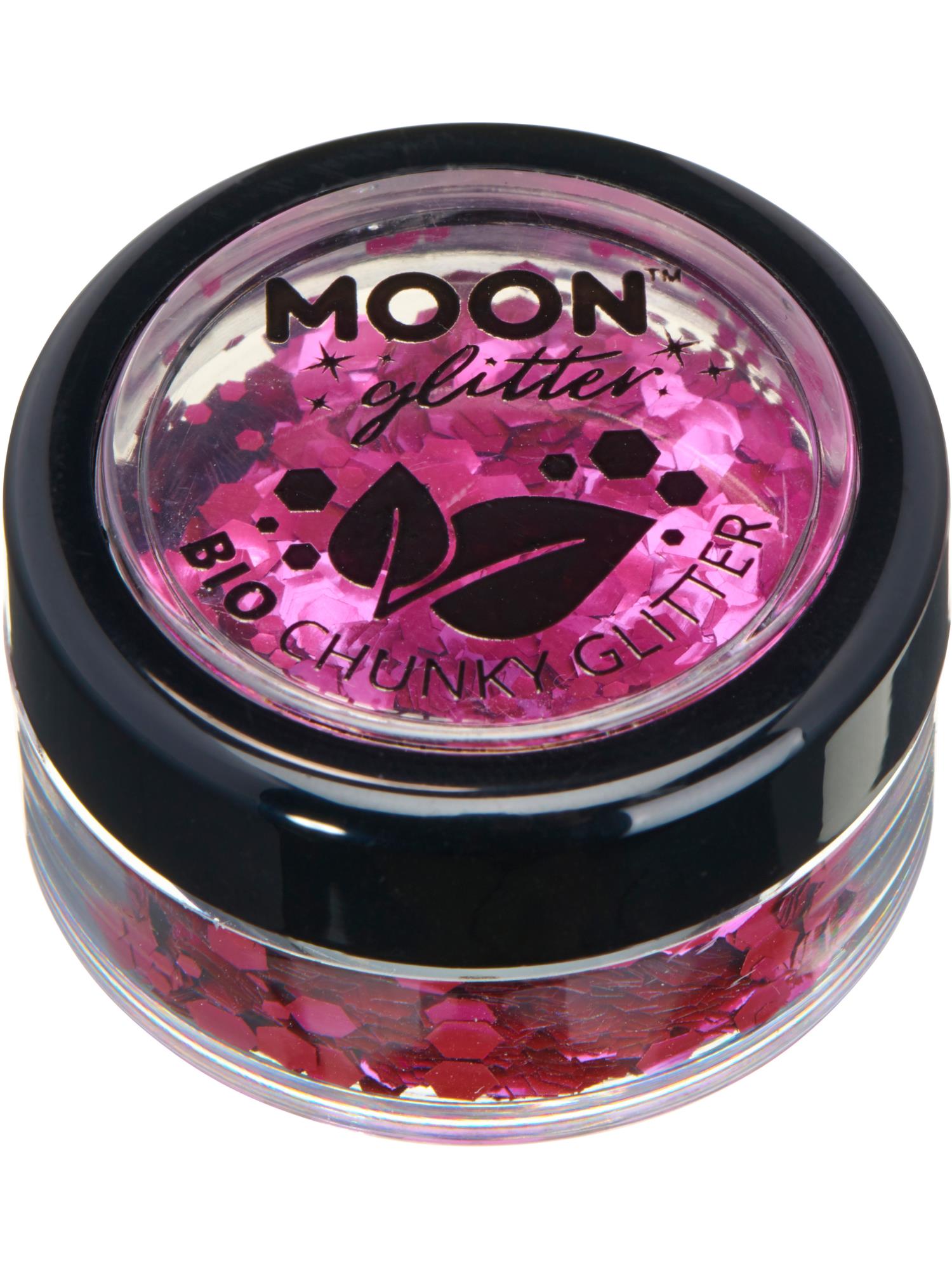 Moon Glitter Bio Chunky Glitter, Pink 1