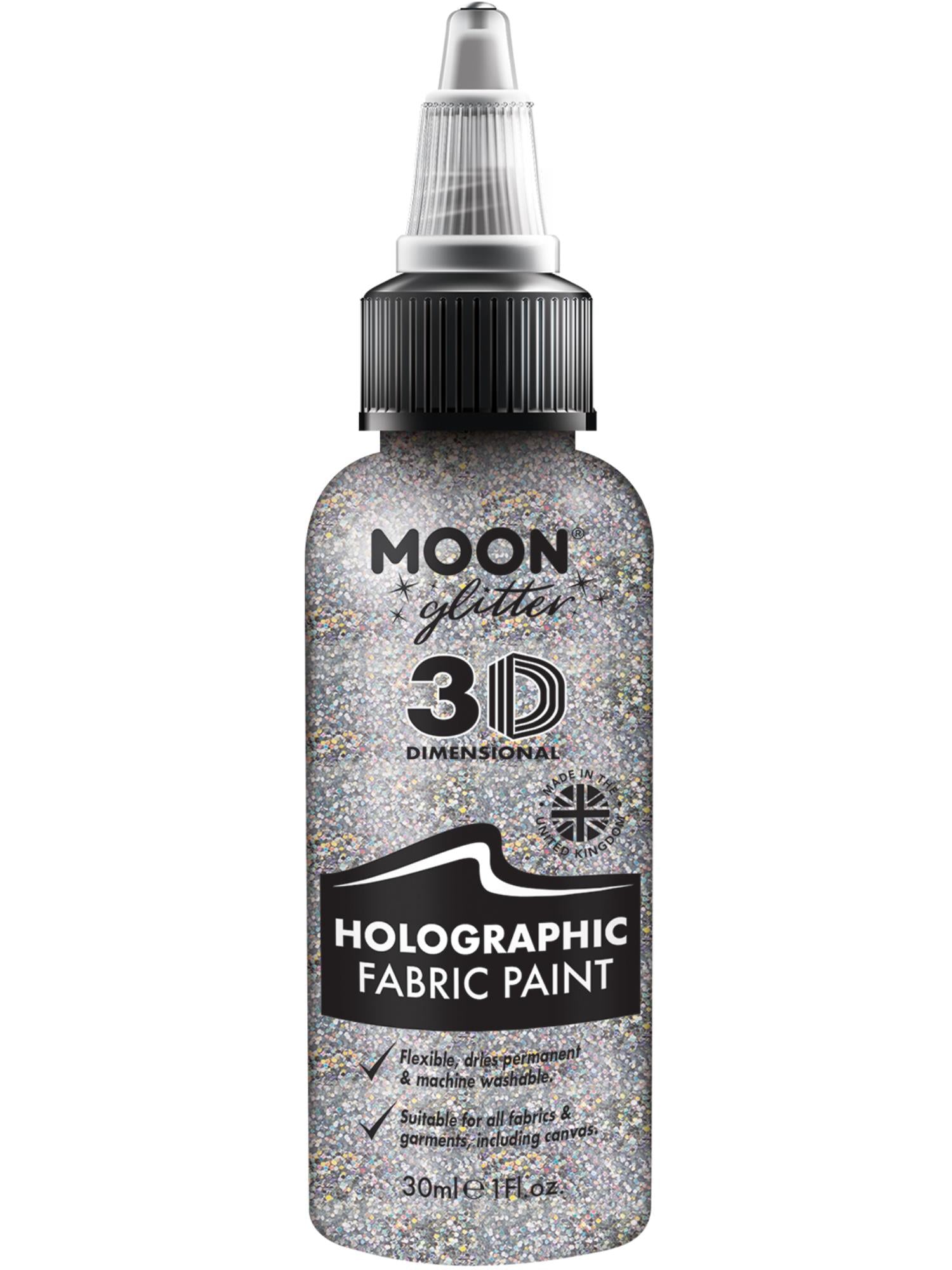 Moon Glitter Holographic Glitter Fabric Paint 1