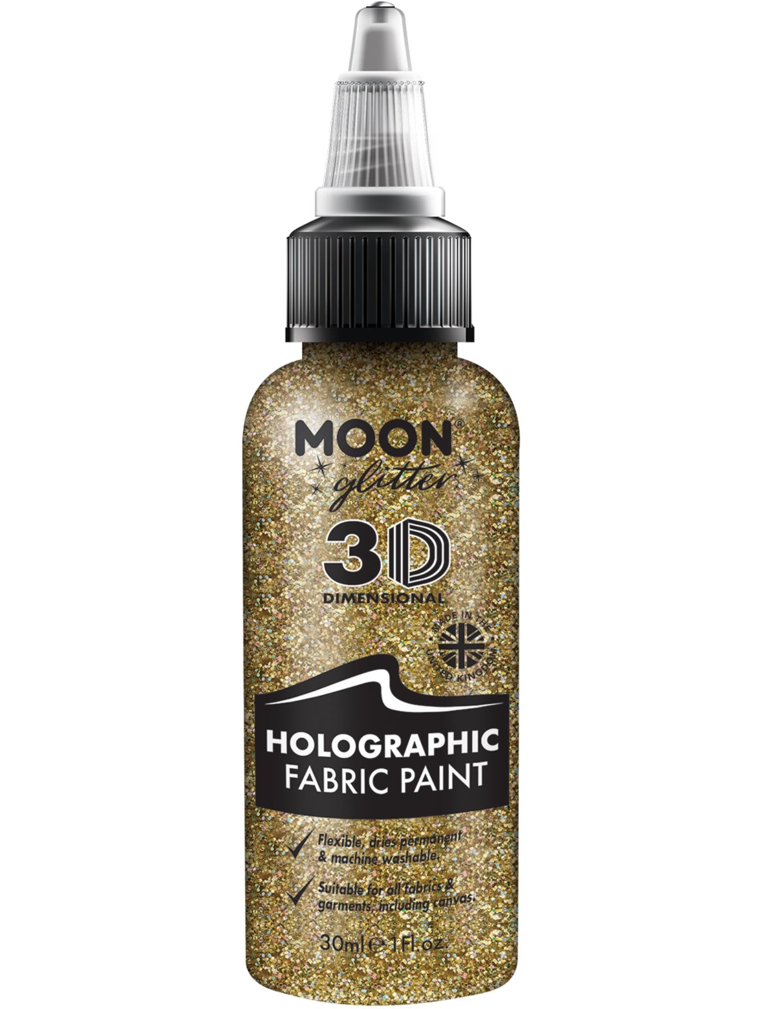 Moon Glitter Holographic Glitter Fabric Paint 1