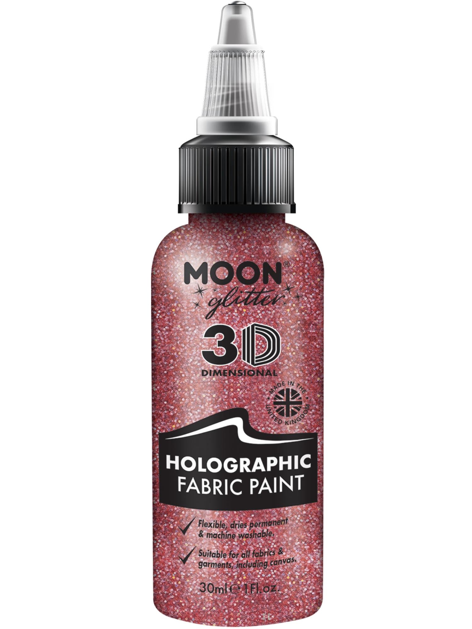 Moon Glitter Holographic Glitter Fabric Paint 1