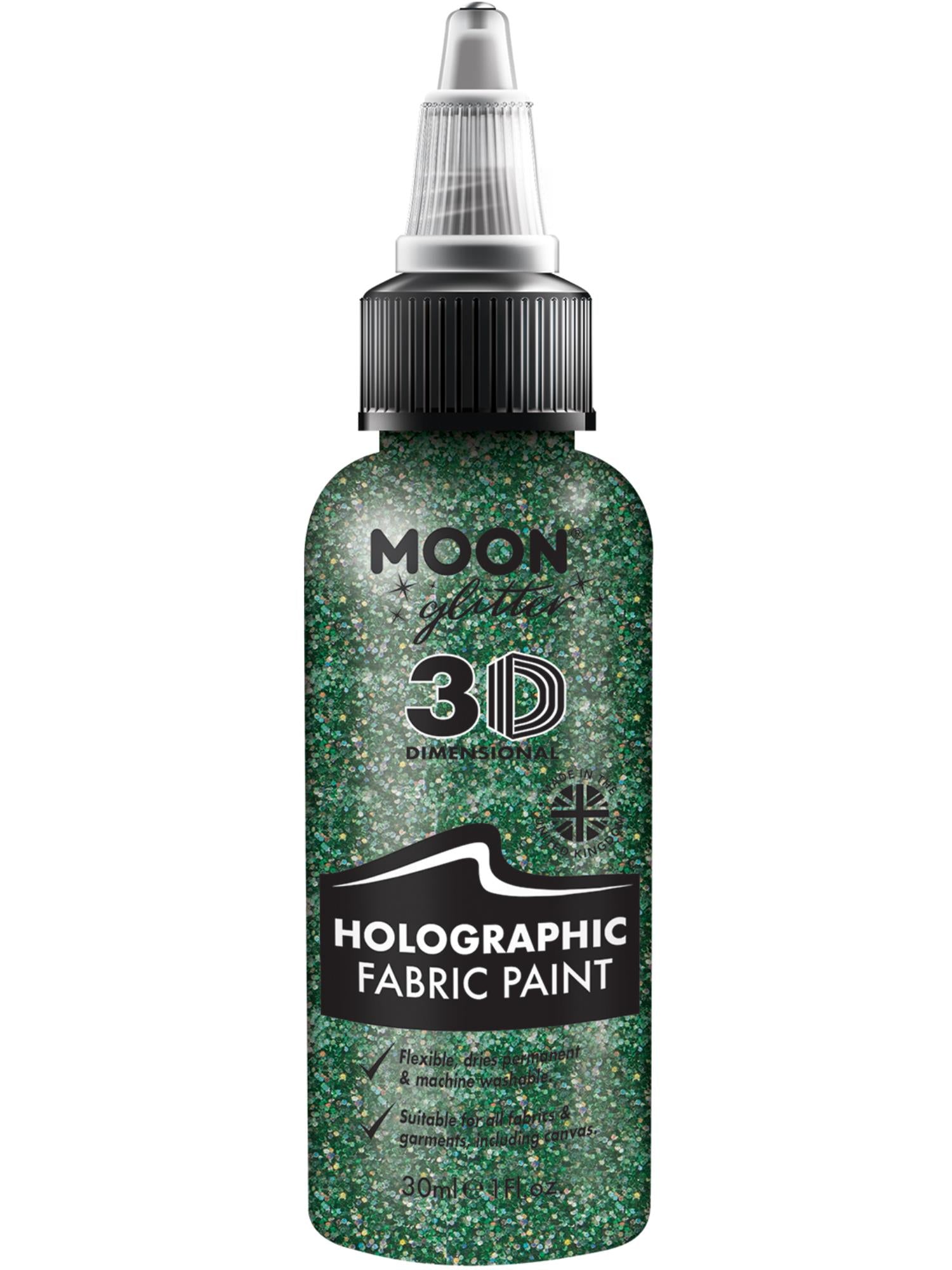 Moon Glitter Holographic Glitter Fabric Paint 1