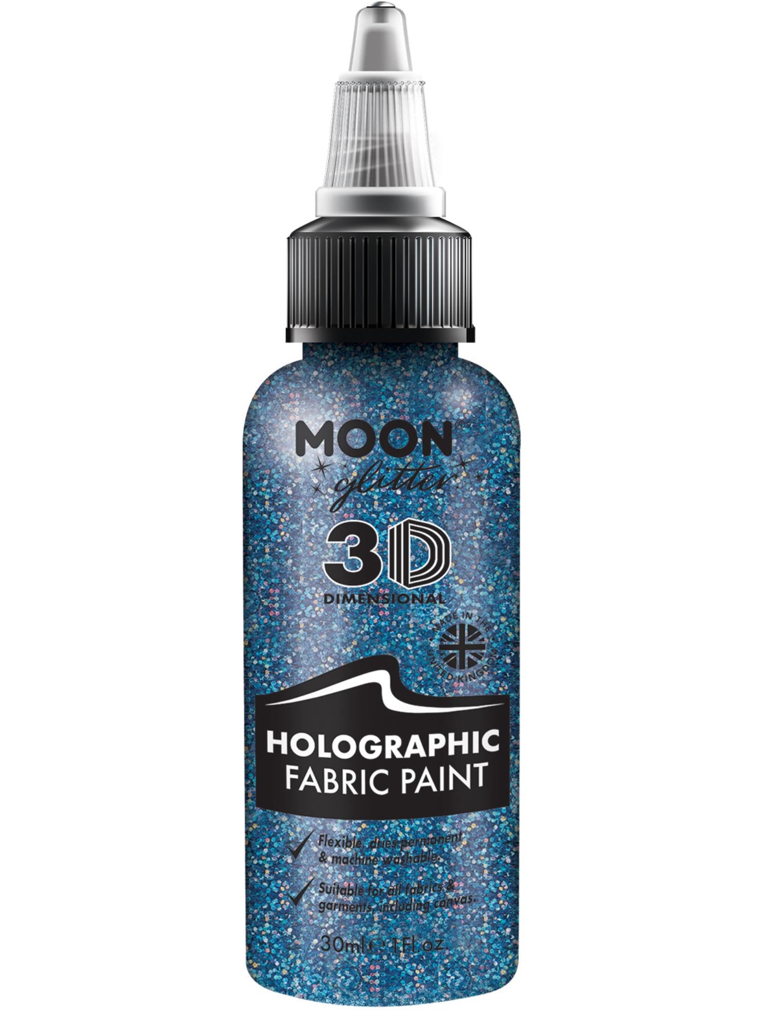 Moon Glitter Holographic Glitter Fabric Paint 1