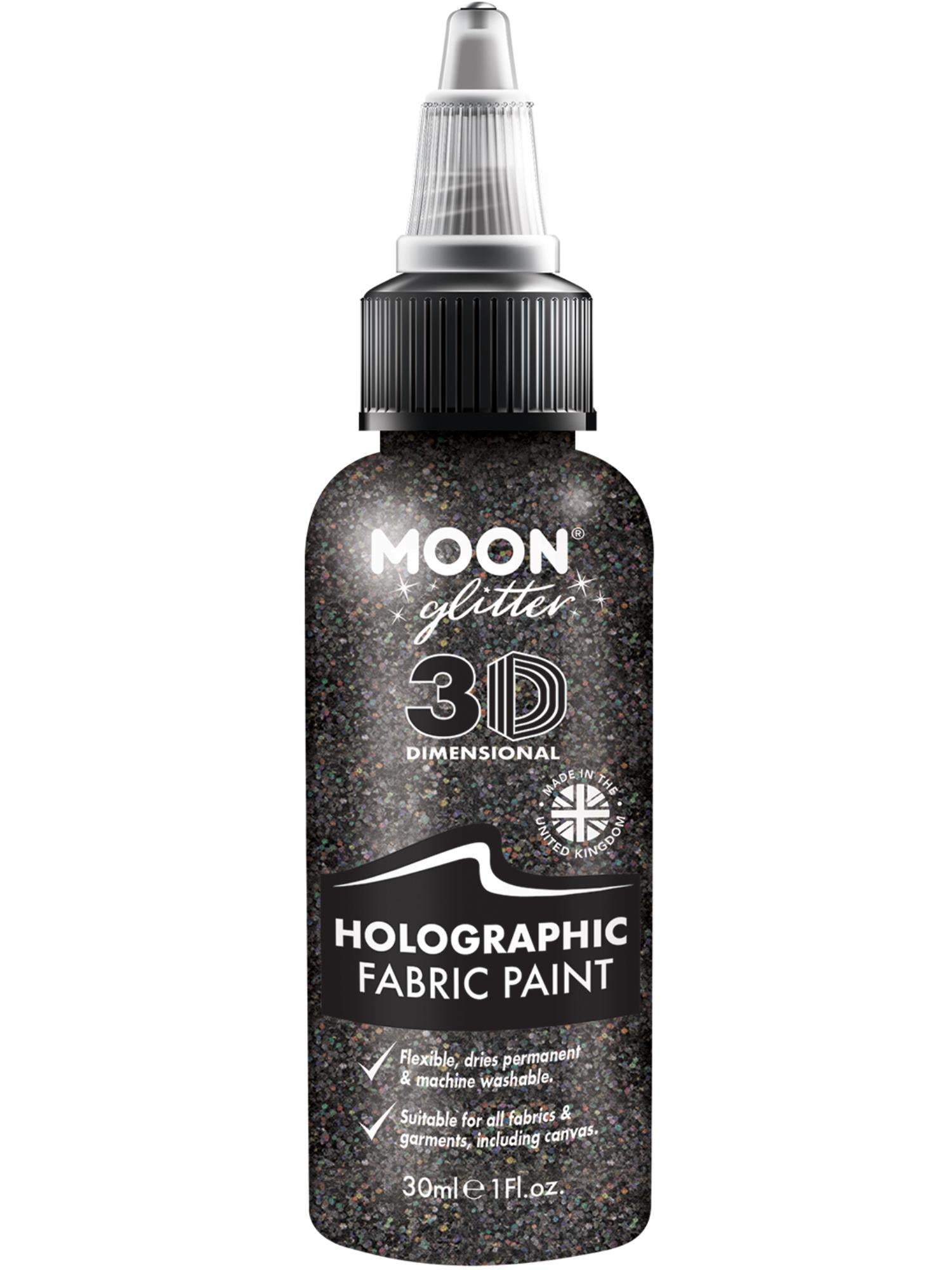 Moon Glitter Holographic Glitter Fabric Paint 1