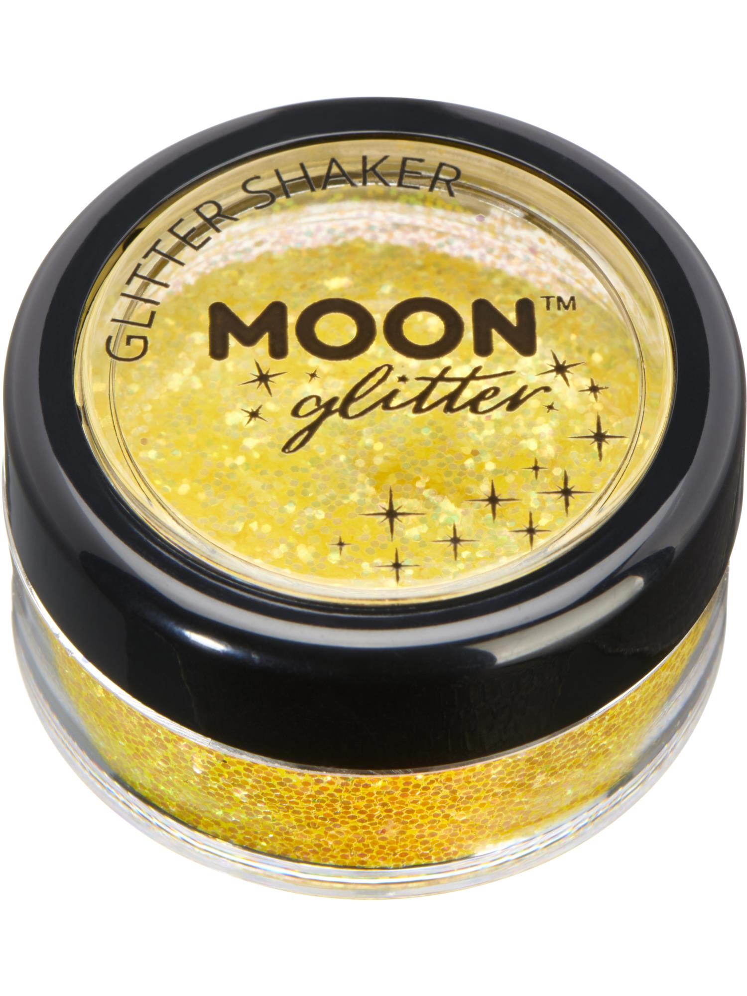 Moon Glitter Iridescent Glitter Shakers, Yellow 1