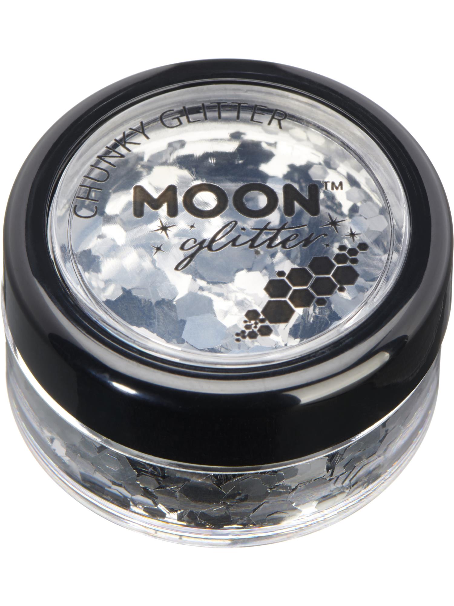 Moon Glitter Classic Chunky Glitter, Silver 1