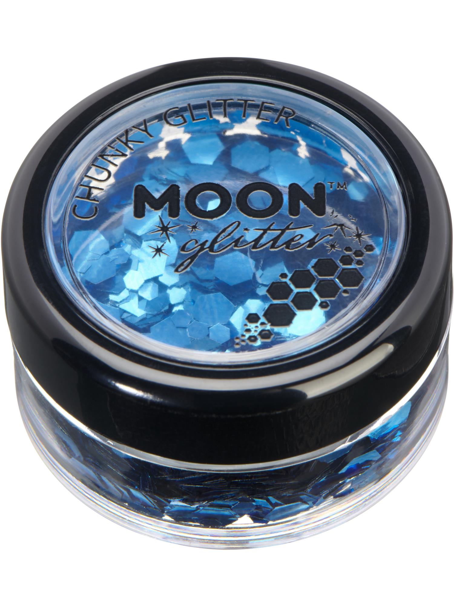 Moon Glitter Classic Chunky Glitter, Blue 1