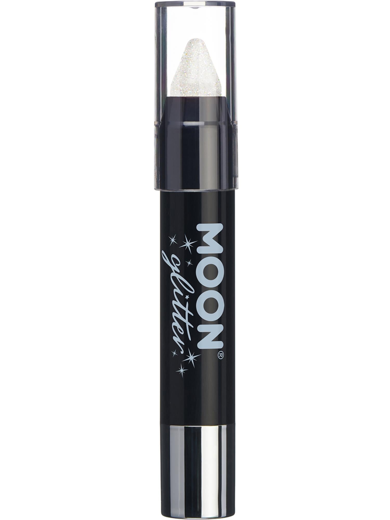 Moon Glitter Iridescent Body Crayons, White 1