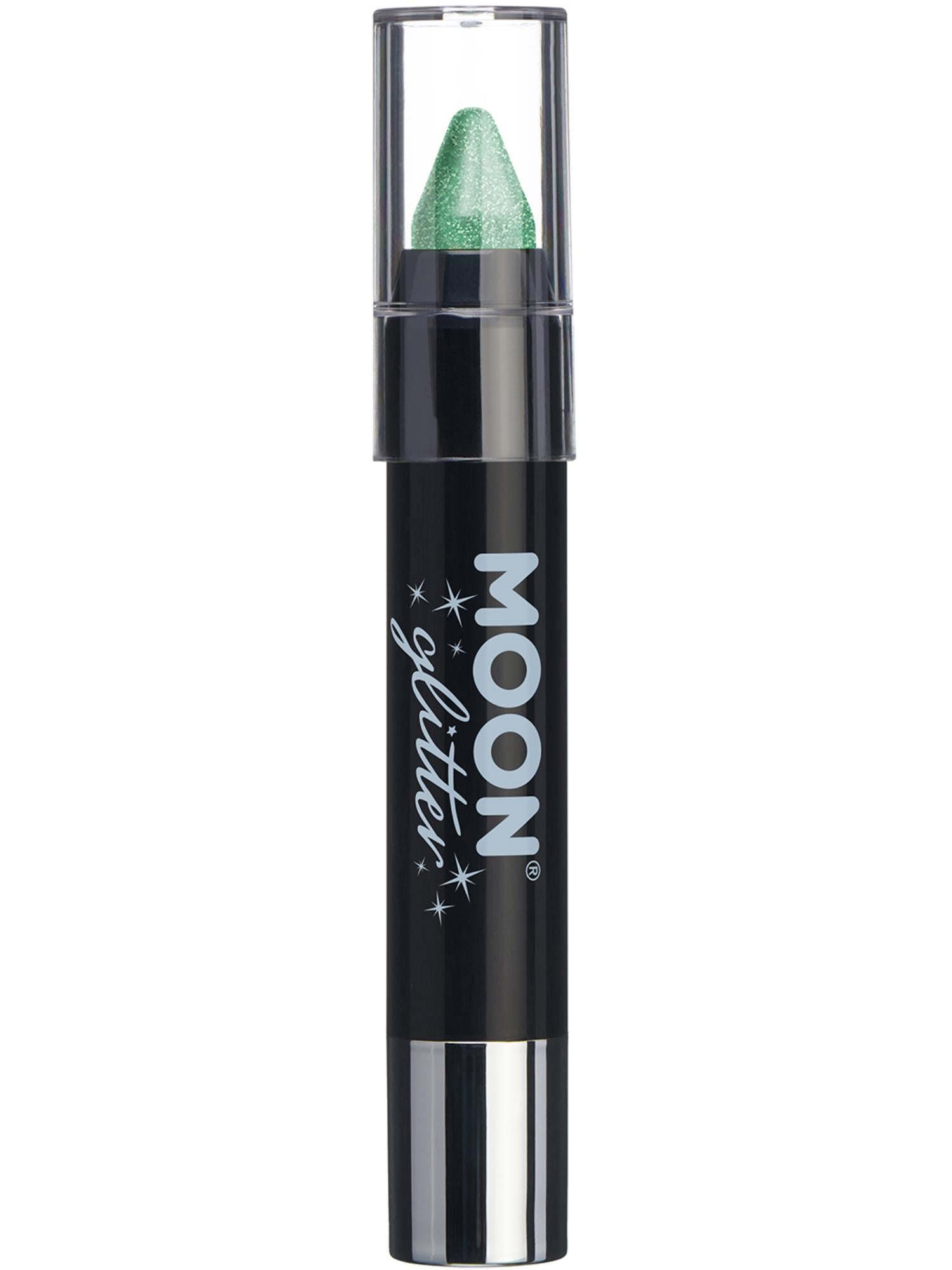 Moon Glitter Iridescent Body Crayons, Green 1