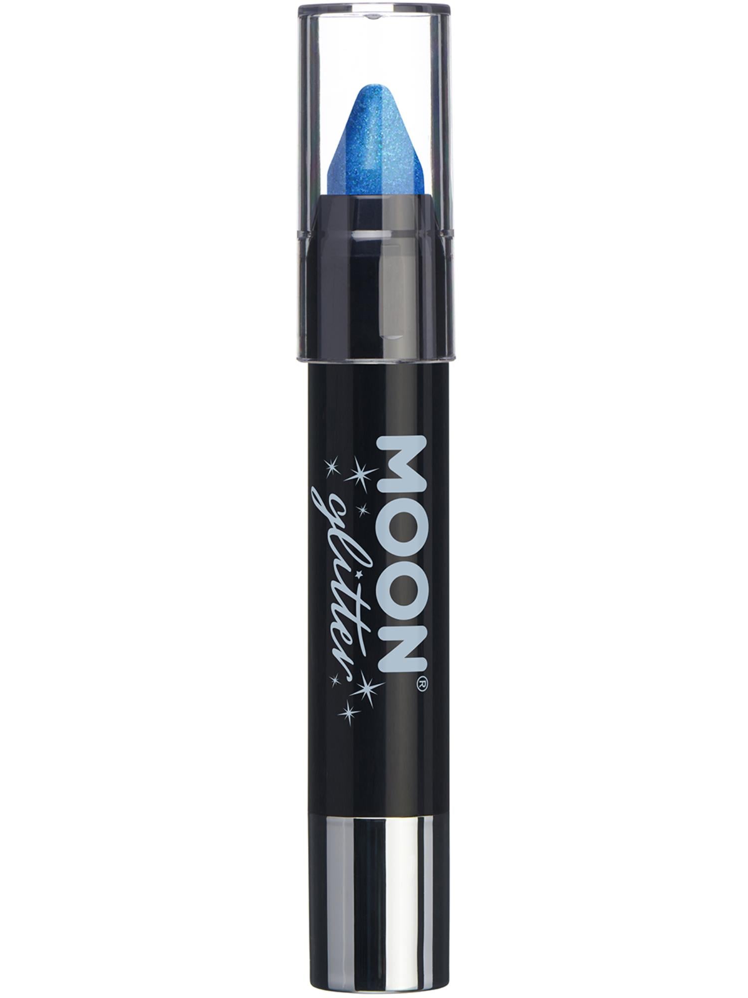 Moon Glitter Iridescent Body Crayons, Blue 1