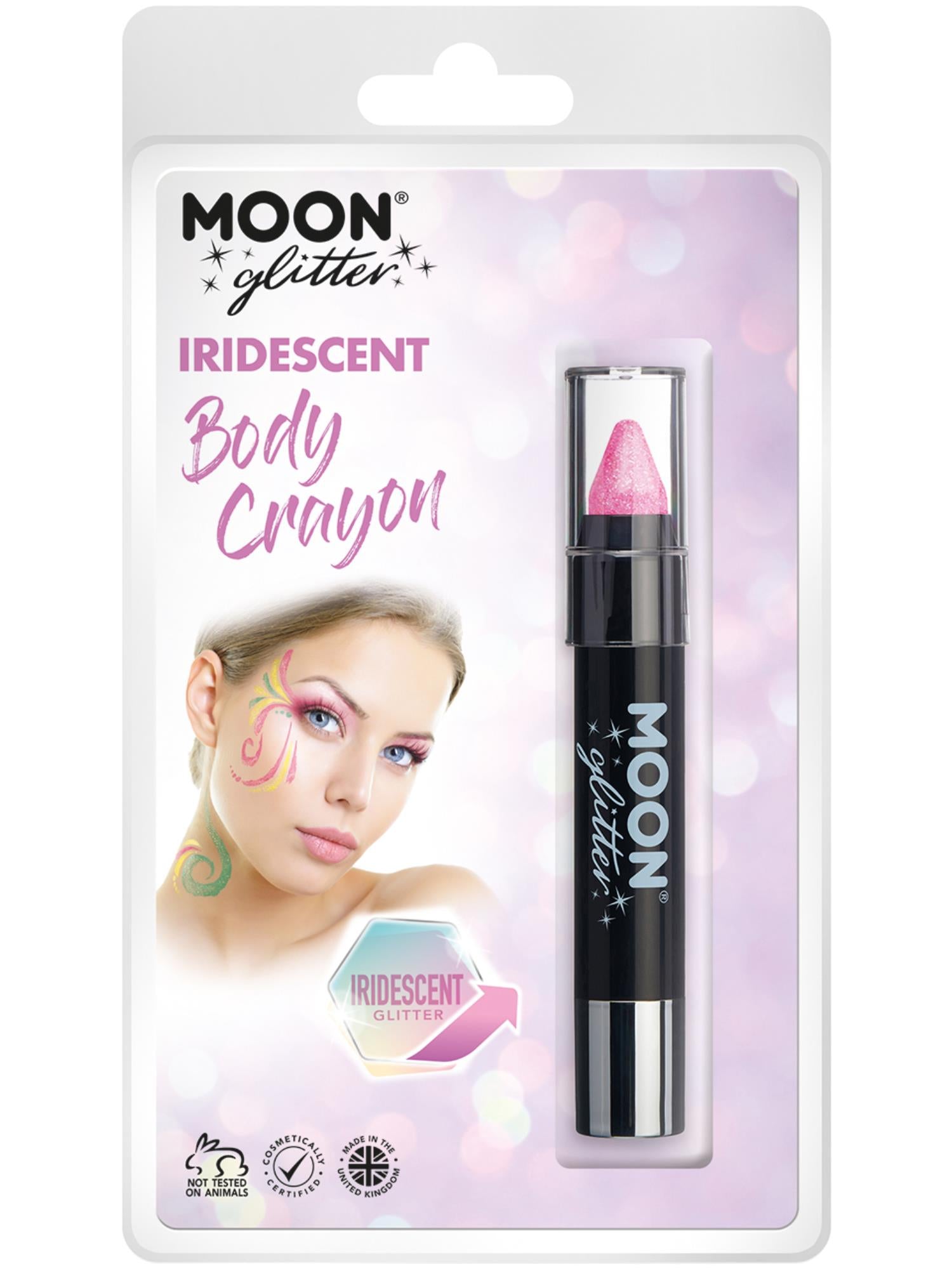 Moon Glitter Iridescent Body Crayons, Pink 1