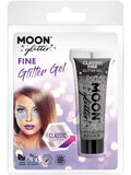 Moon Glitter Classic Fine Gliter Gel, Silver 1