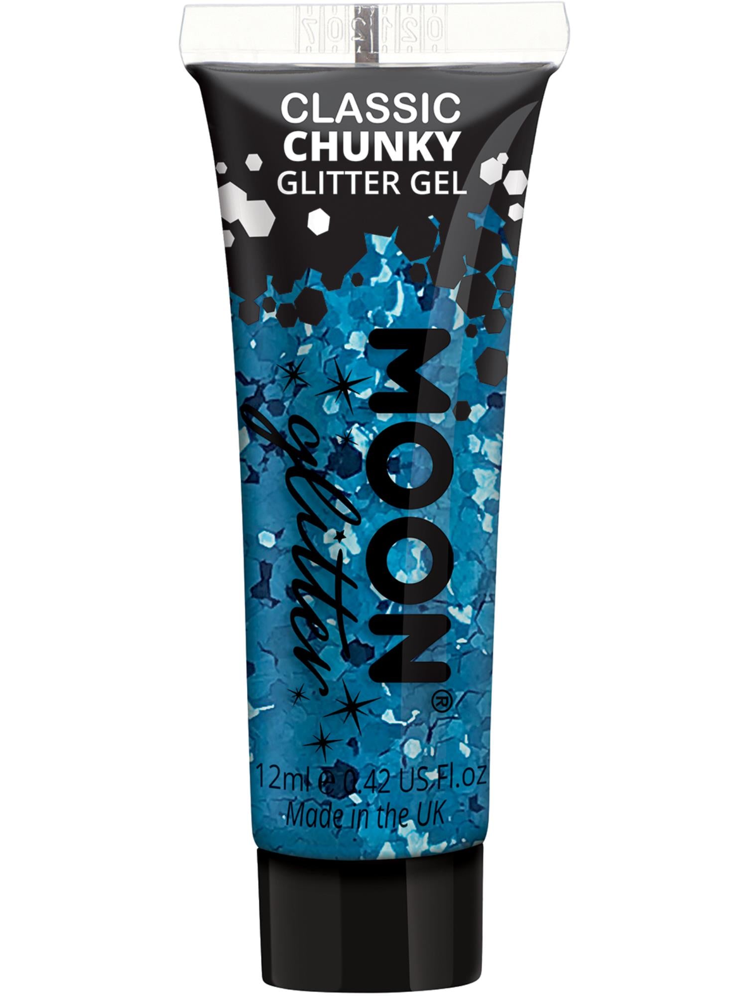 Moon Glitter Classic Chunky Glitter Gel, Blue 1