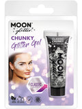 Moon Glitter Classic Chunky Glitter Gel, Silver 1