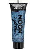 Moon Glitter Holographic Glitter Hair Gel, Blue 1