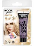 Moon Glitter Holographic Glitter Hair Gel, Purple 1