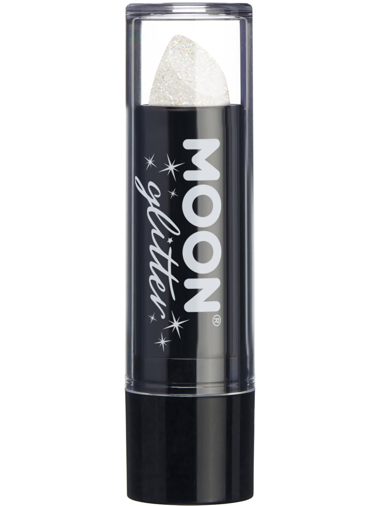 Moon Glitter Iridescent Glitter Lipstick, White 1