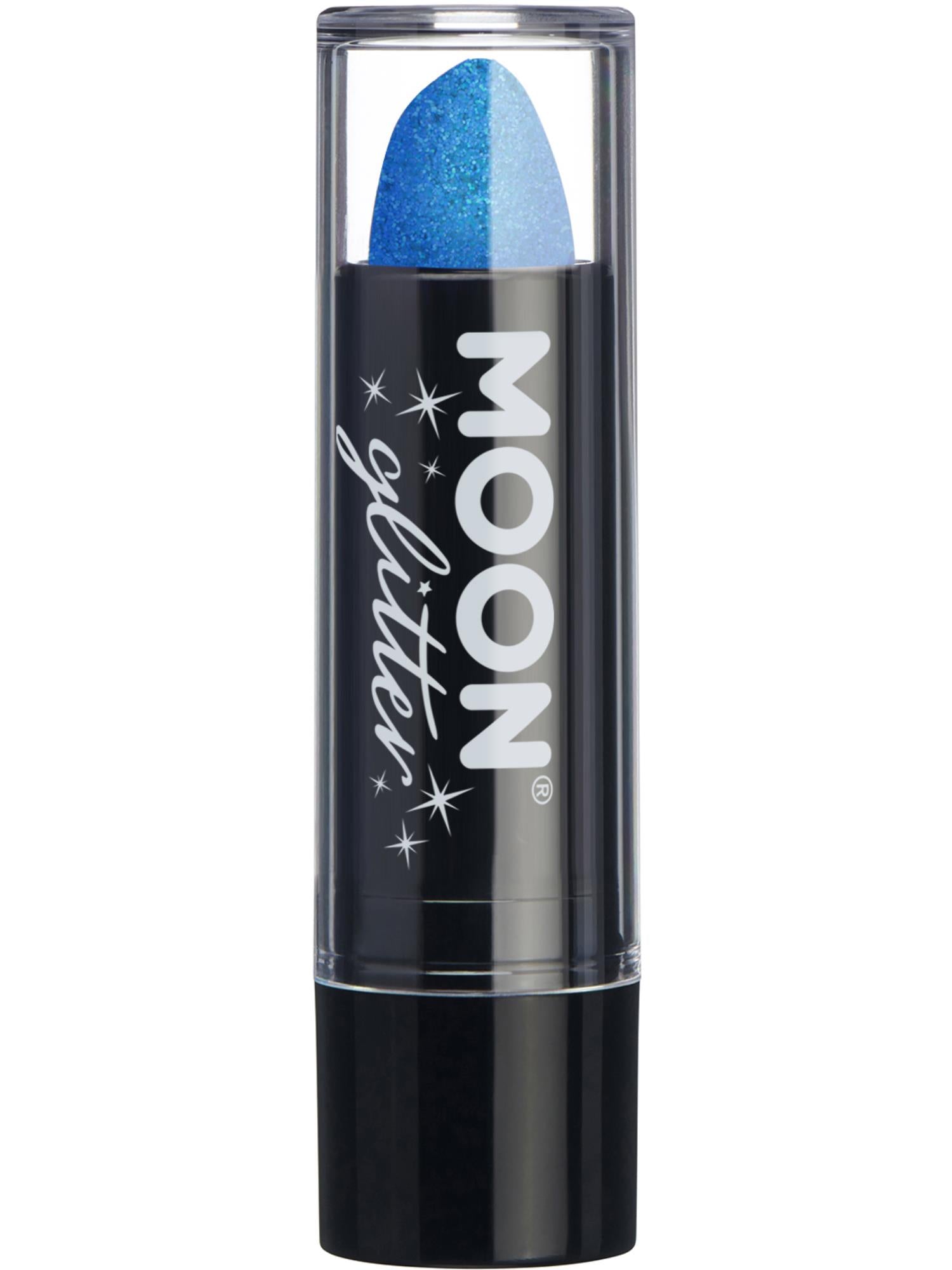 Moon Glitter Iridescent Glitter Lipstick, Blue 1