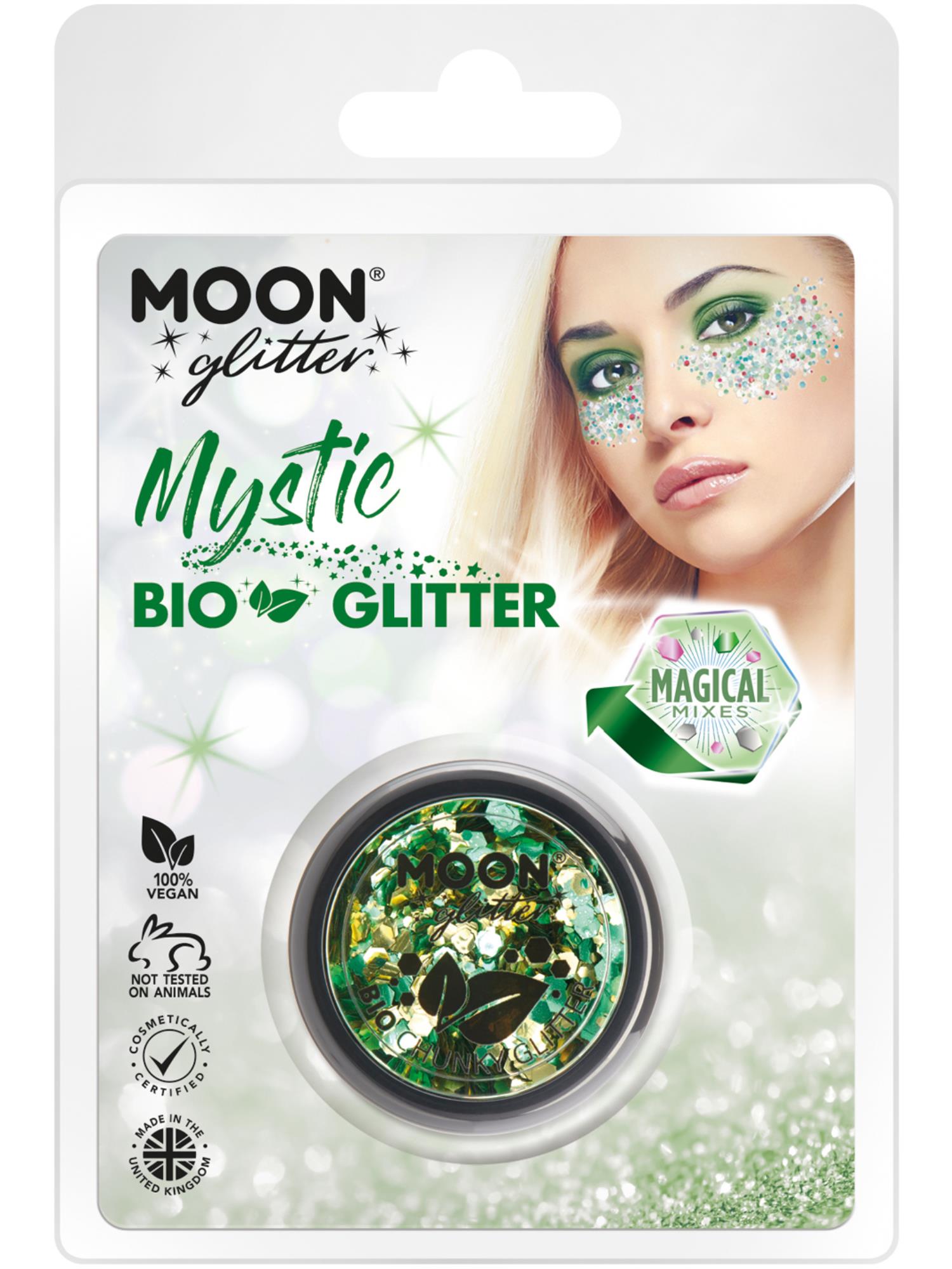 Moon Glitter Mystic Bio Chunky Glitter, Clamshell 1