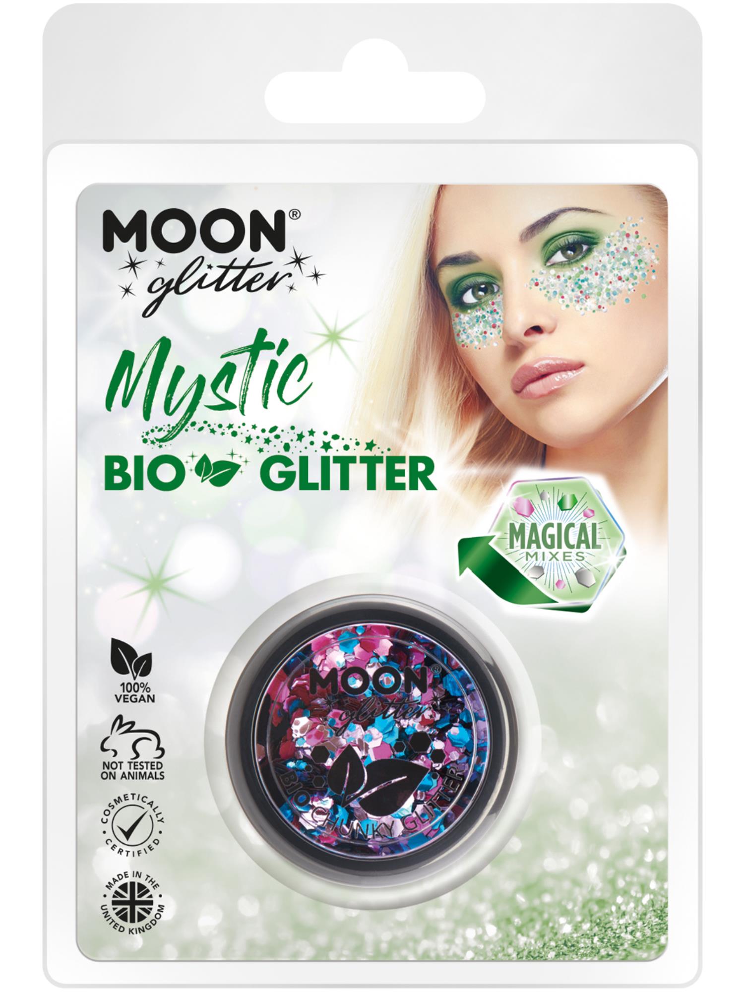Moon Glitter Mystic Bio Chunky Glitter, Clamshell 1