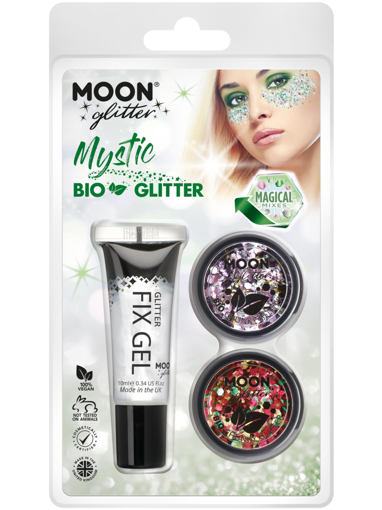 Moon Glitter Mystic Bio Chunky Glitter, Clamshell 1