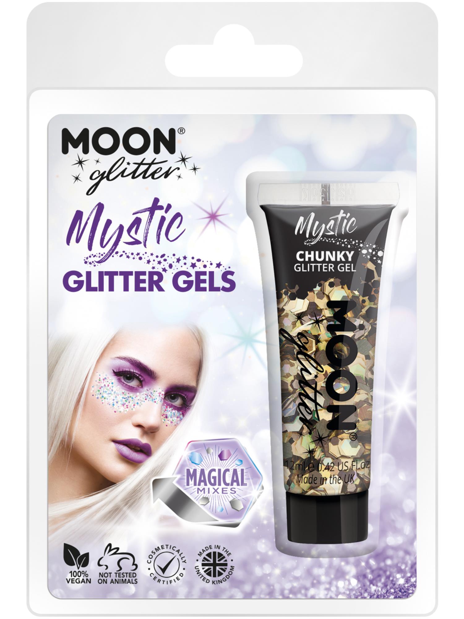 Moon Glitter Mystic Chunky Glitter Gel, Clamshell 1