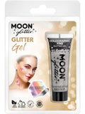 Moon Glitter Holographic Fine Glitter Gel, Silver 1
