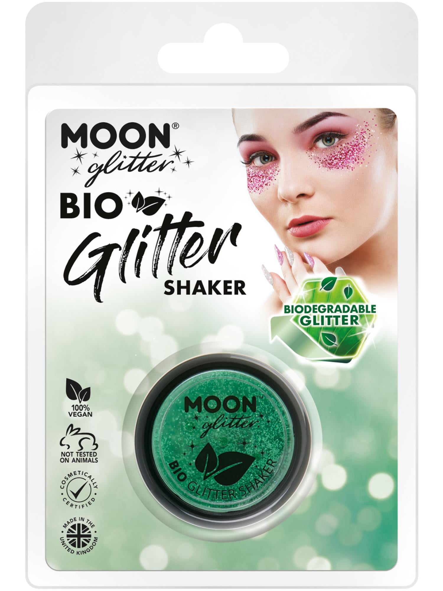 Moon Glitter Bio Glitter Shakers, Green 1