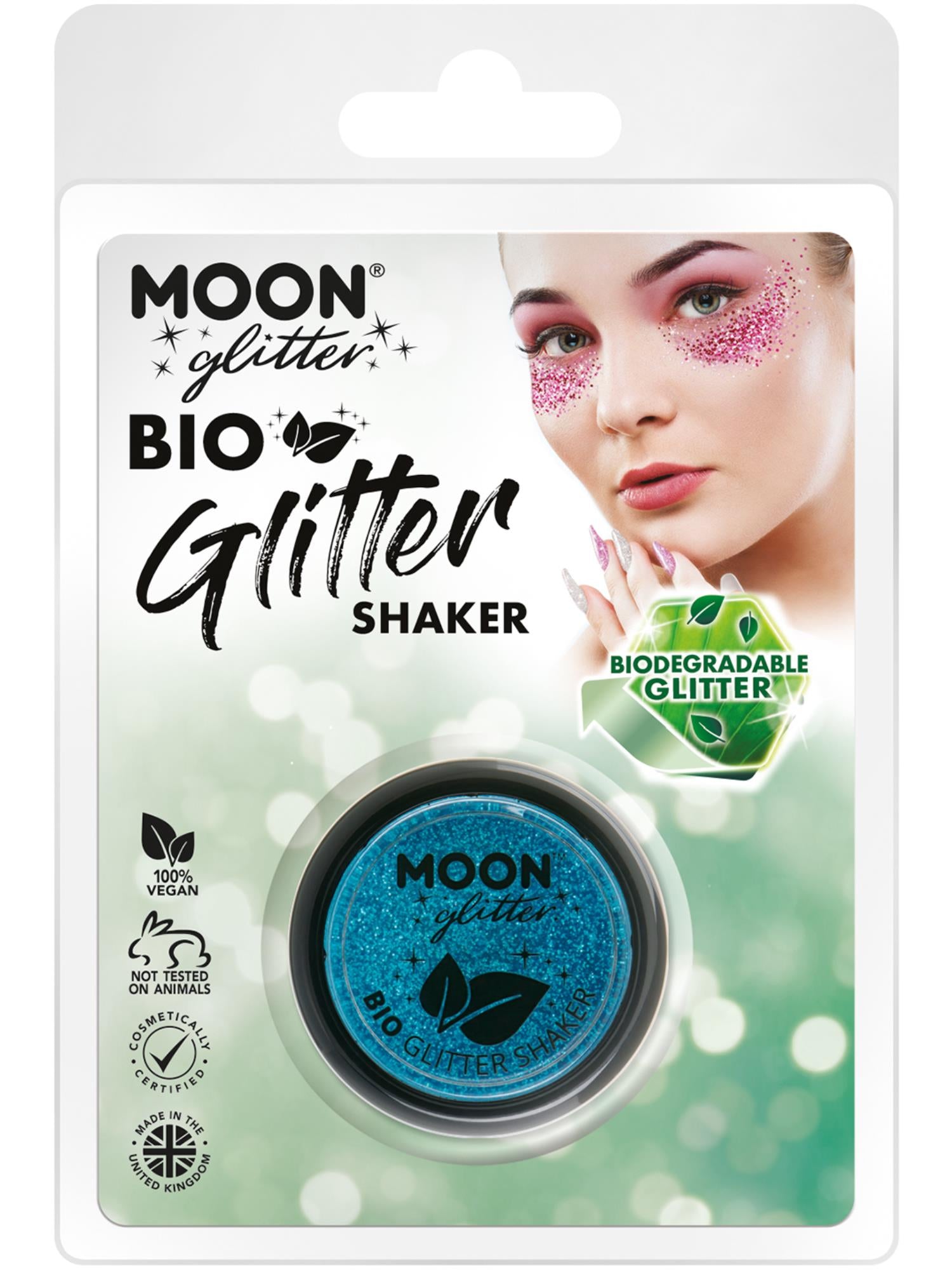 Moon Glitter Bio Glitter Shakers, Blue 1