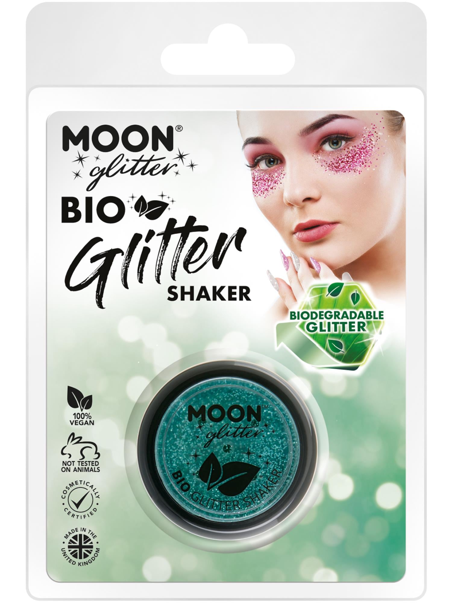 Moon Glitter Bio Glitter Shakers, Turquoise 1