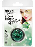 Moon Glitter Bio Chunky Glitter, Green 1