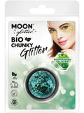 Moon Glitter Bio Chunky Glitter, Turquoise 1