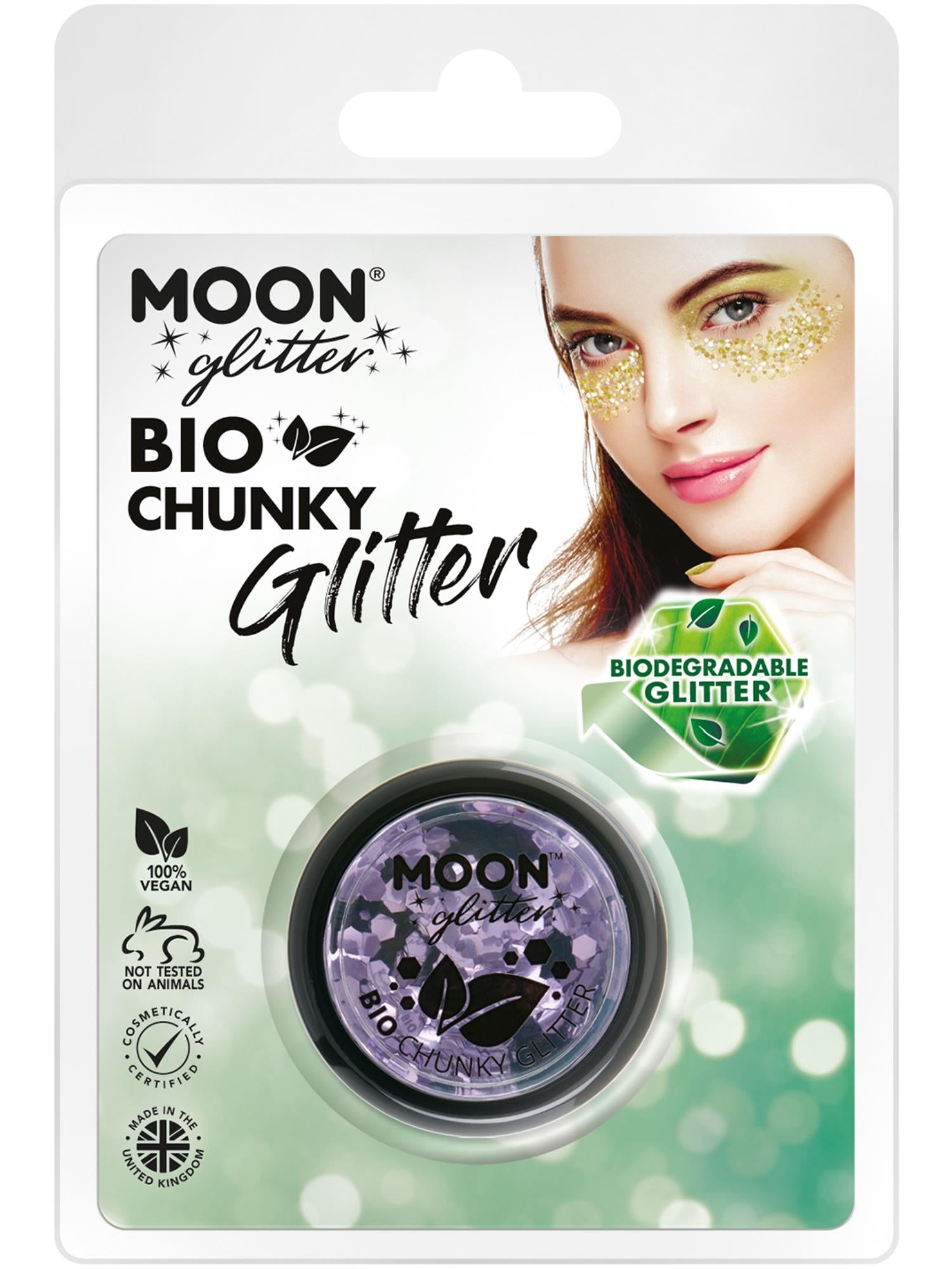 Moon Glitter Bio Chunky Glitter, Lavender 1