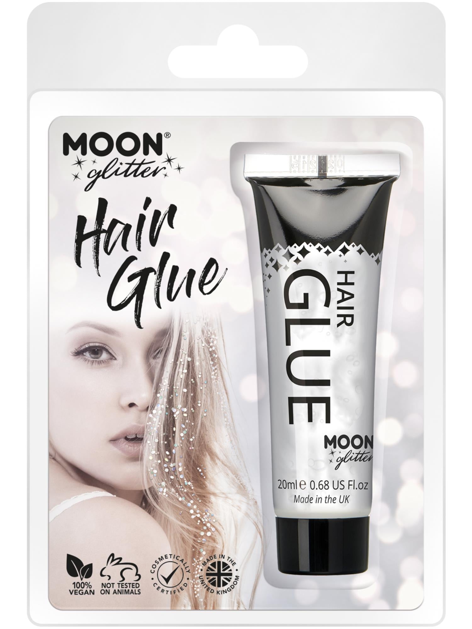 Moon Glitter Hair Glue, Clear 1