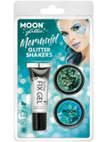 Moon Glitter Themed Clamshells, Blue 1