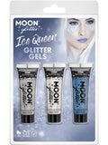 Moon Glitter Themed Clamshells, White 1