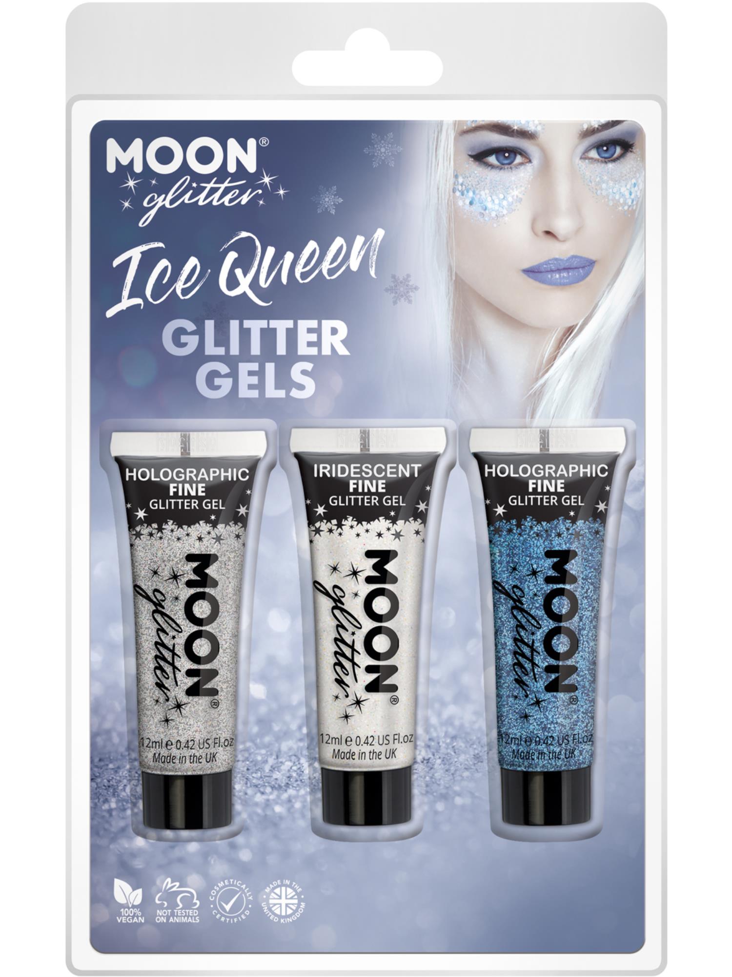 Moon Glitter Themed Clamshells, White 1