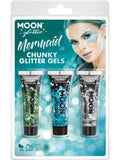 Moon Glitter Themed Clamshells, Blue 1