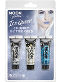 Moon Glitter Themed Clamshells, White 1