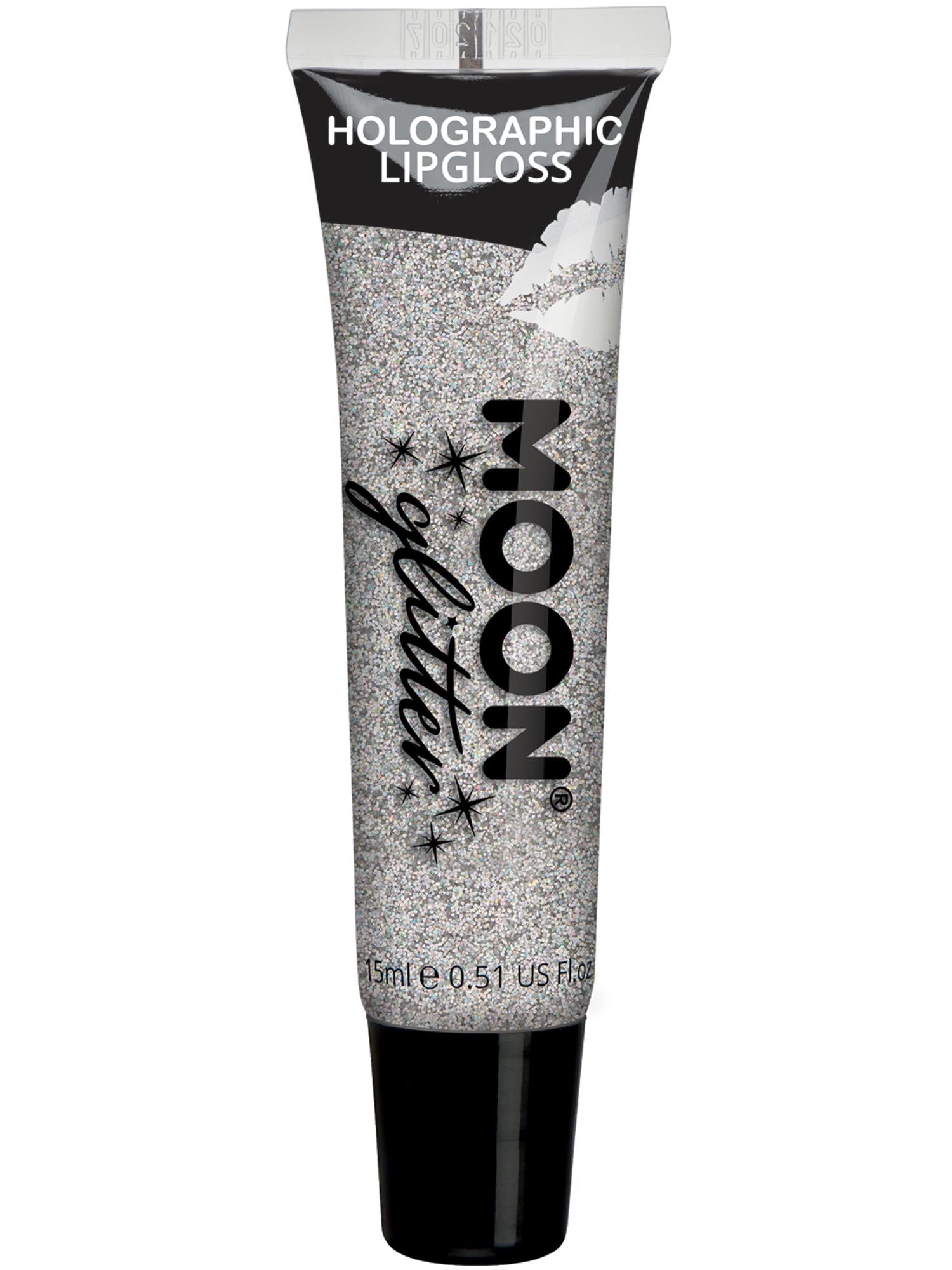 Moon Glitter Holographic Glitter Lipgloss, Silver 1