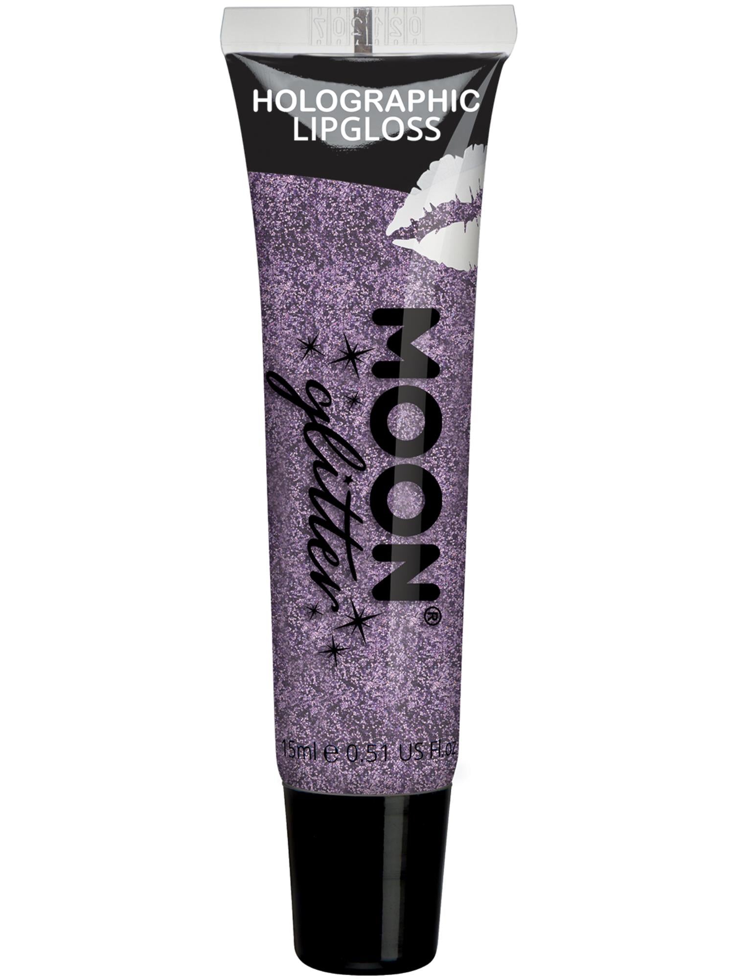 Moon Glitter Holographic Glitter Lipgloss, Purple 1