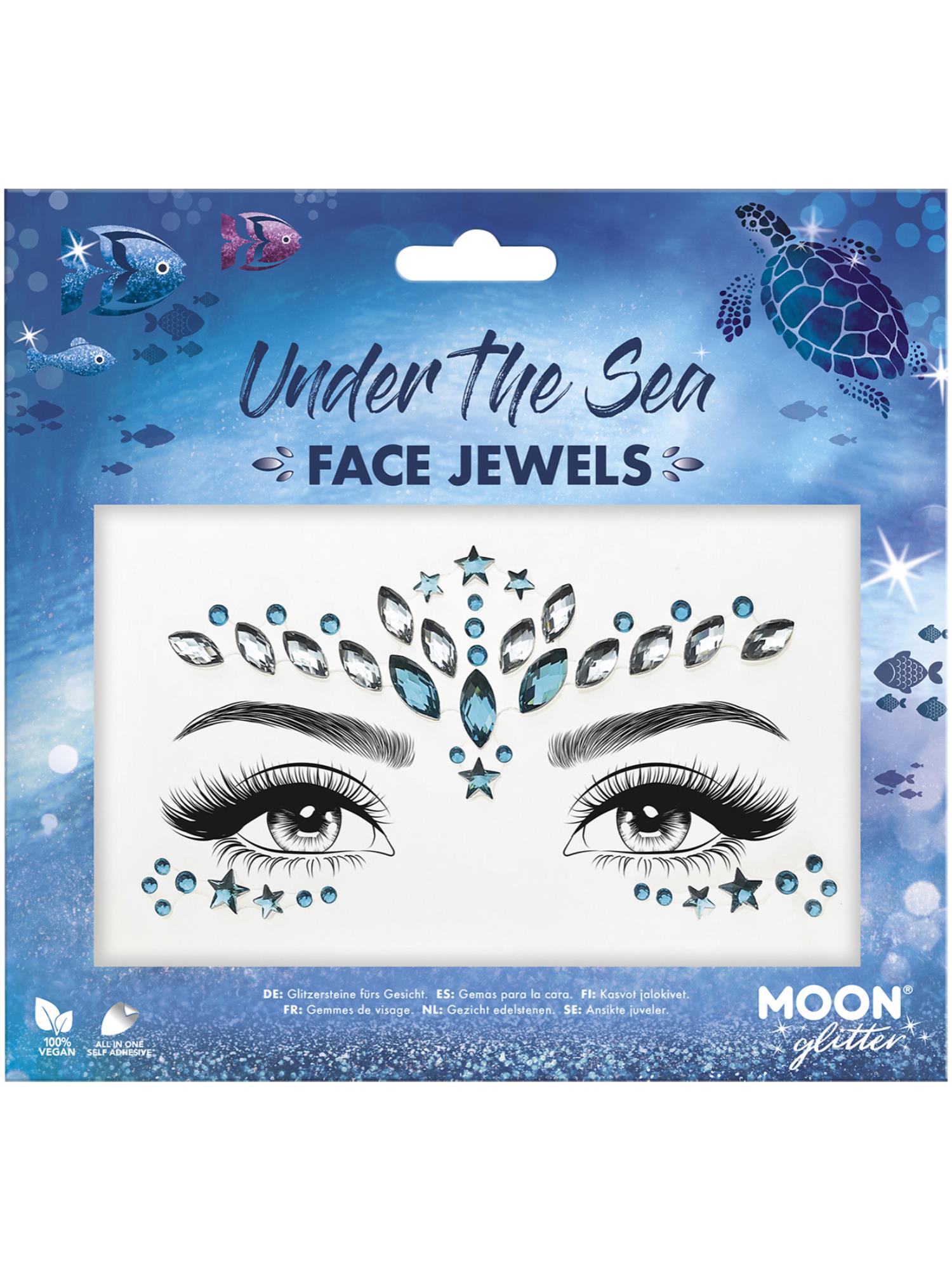 Moon Glitter Face Jewels, Under The Sea 1