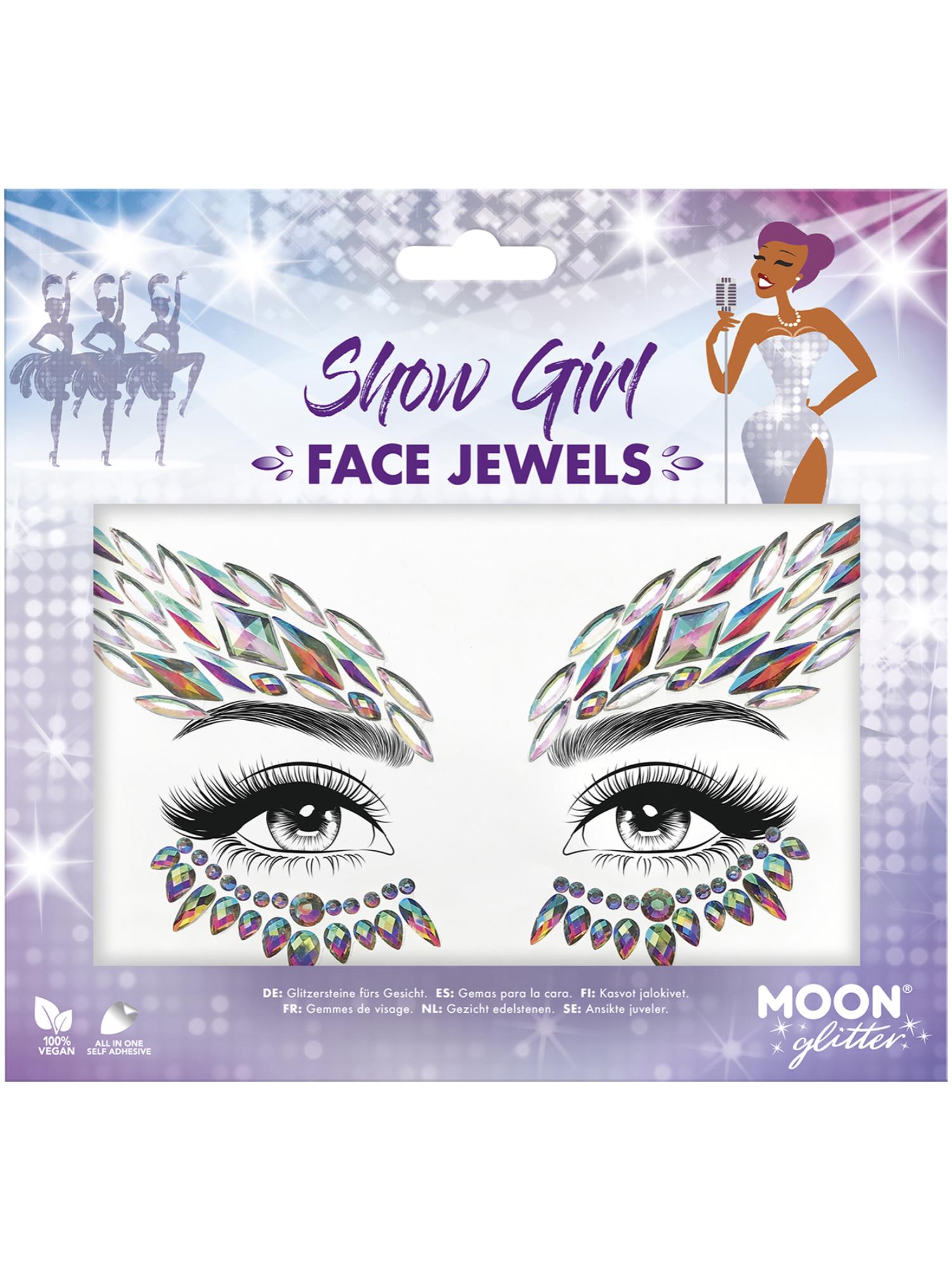 Moon Glitter Face Jewels, Show Girl 1