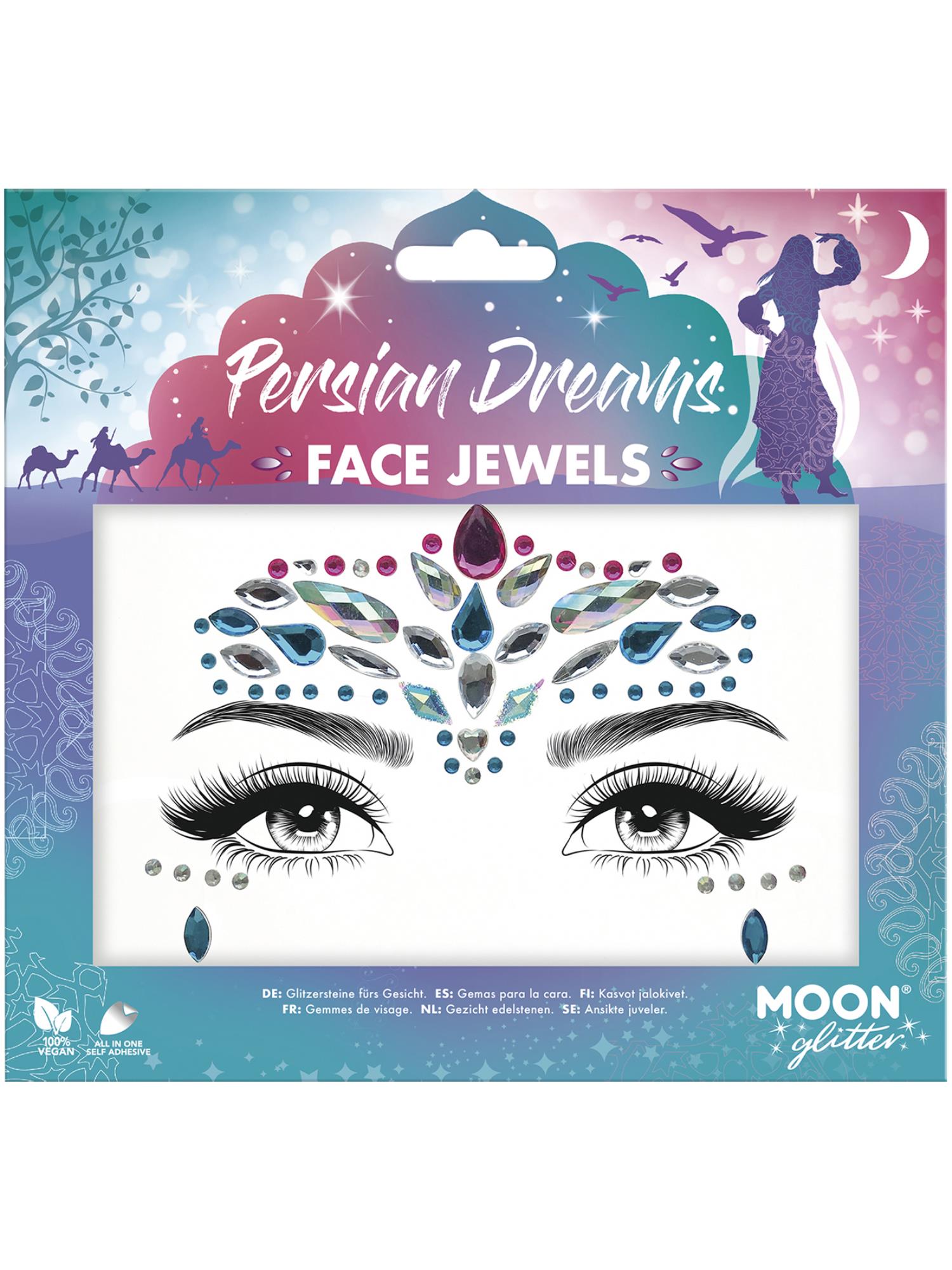 Moon Glitter Face Jewels, Persian Dreams 1