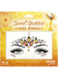 Moon Glitter Face Jewels, Sunset Goddess 1