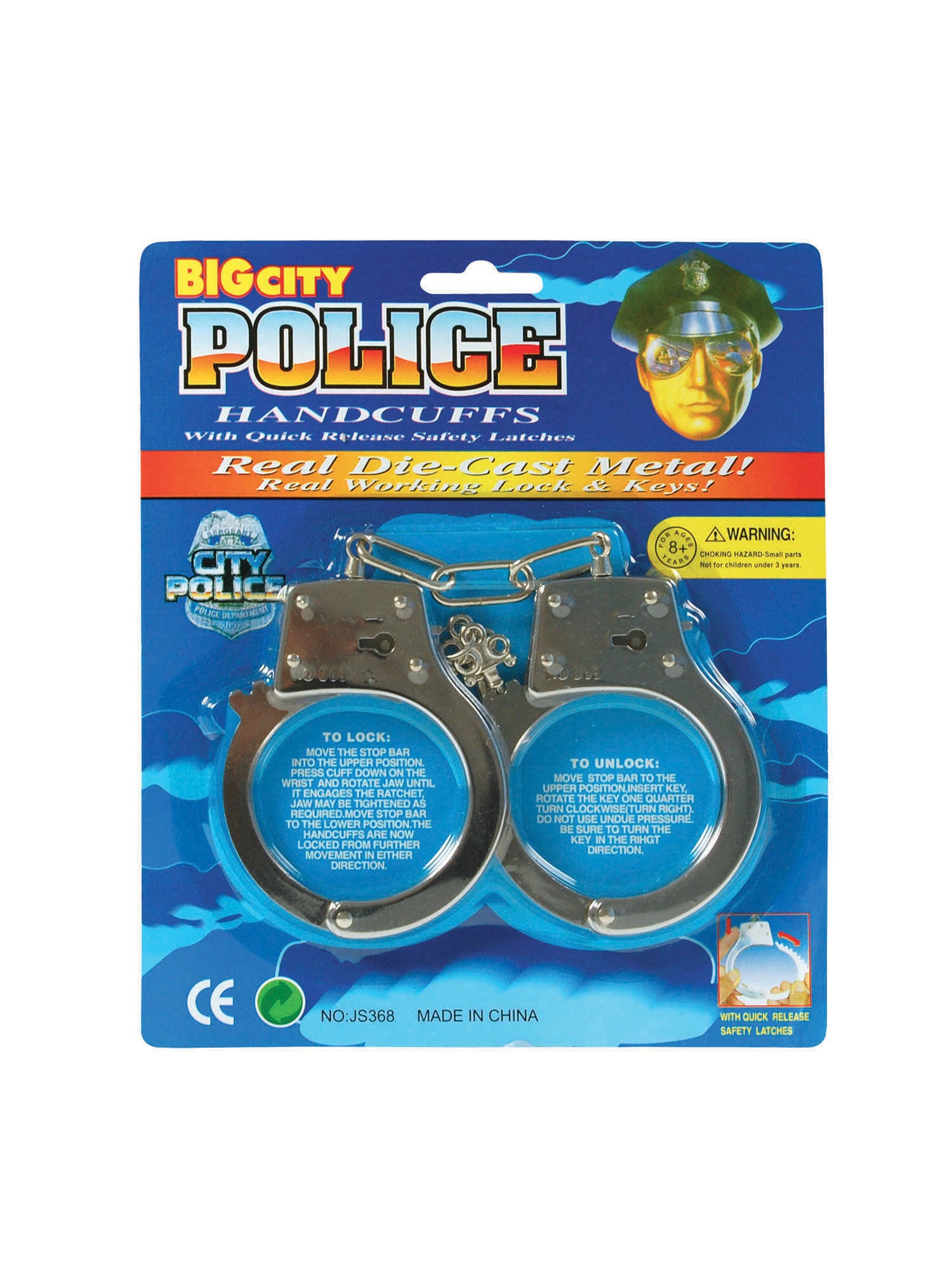 Handcuffs-Blister Carded Metal 1