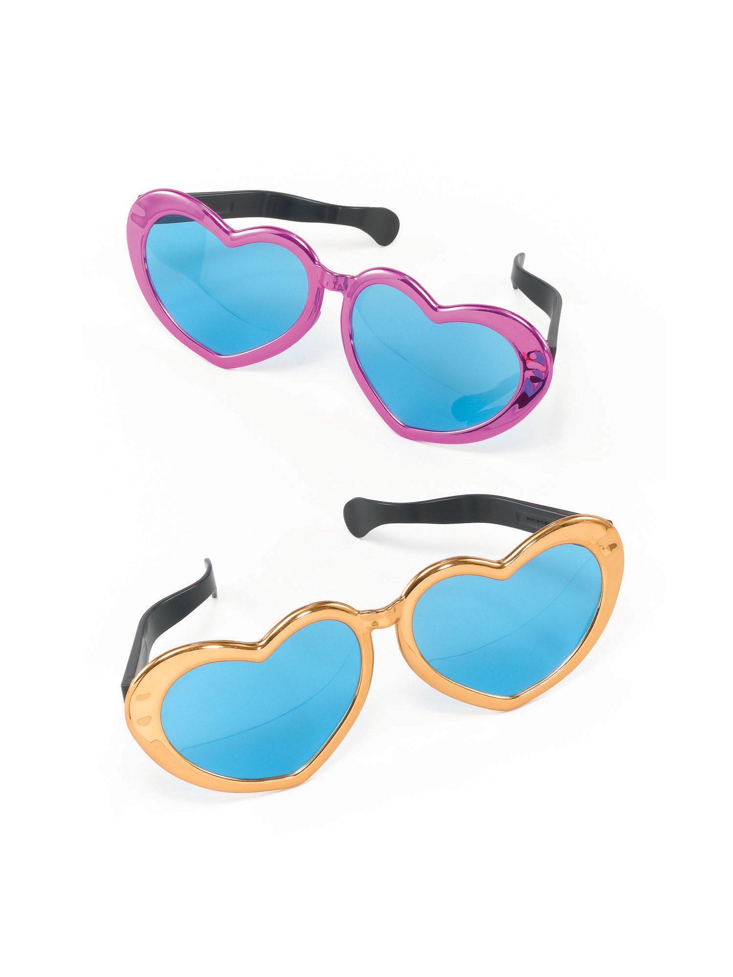 Jumbo Metallic Heart Sunglasses 1